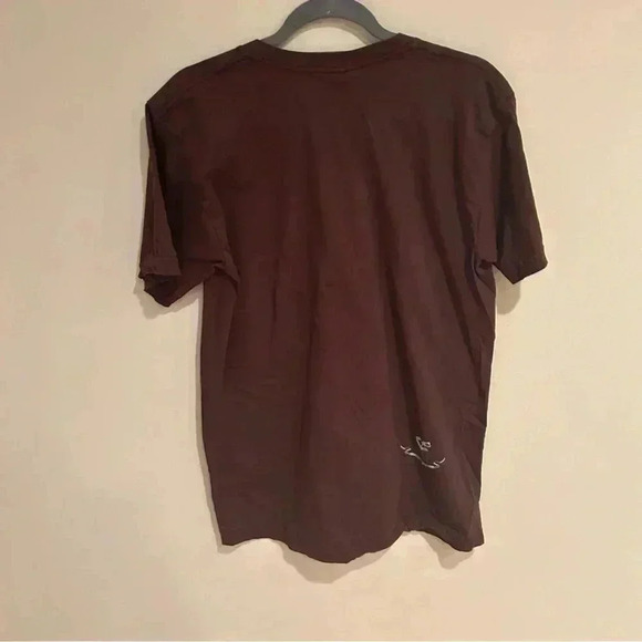 American Apparel Men’s Brown Blue Graphic Automobile Crewneck T-Shirt Size Large - Picture 6 of 8